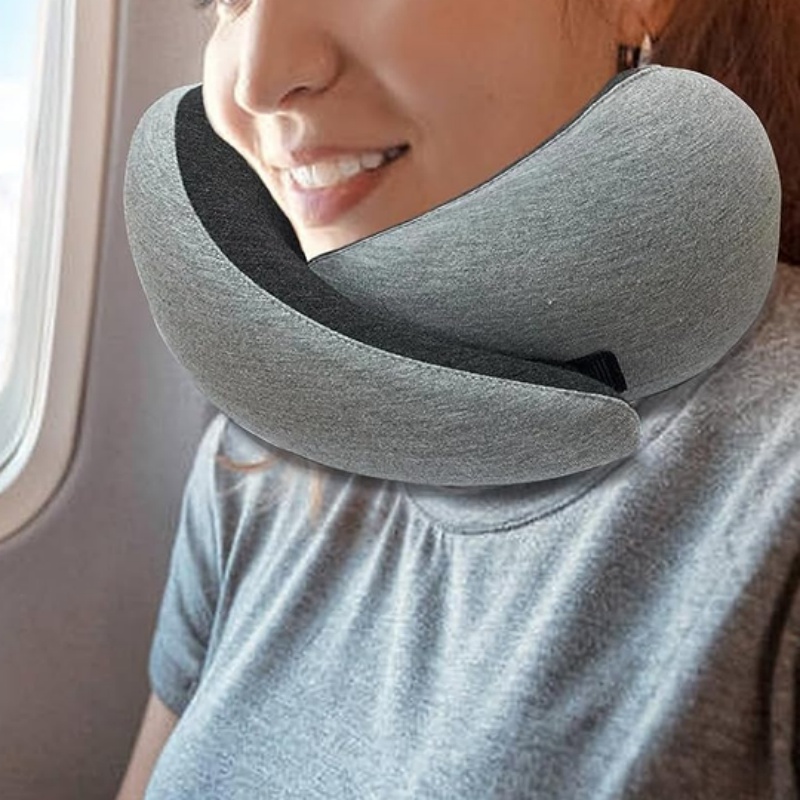 Travel Neck Pillow Non-Deformed Airplane Pillow Travel Neck Cushion Durable U-Shaped Travel Memory Cotton Nap Neck Pillow - Image 10