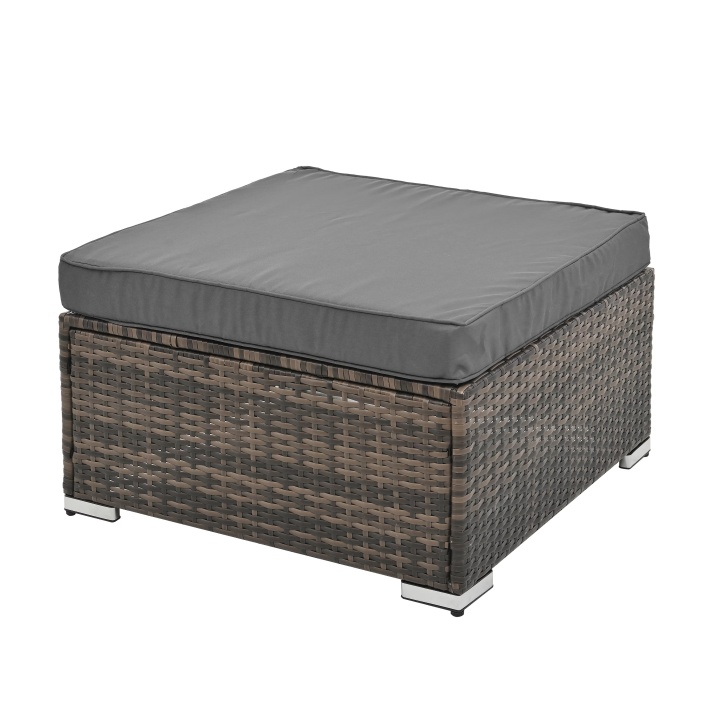 Patio Furniture, Outdoor Furniture, Seasonal PE Wicker Furniture, 4 Set Wicker Furniture With Tempered Glass Coffee Table - Image 9