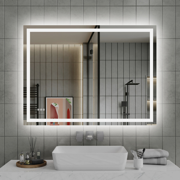 48 Inch X 36 Inch LED Bathroom Mirror - Image 2