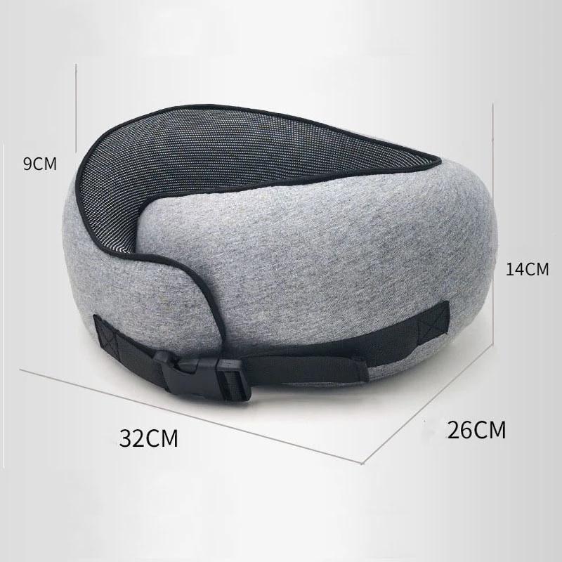 Travel Neck Pillow Non-Deformed Airplane Pillow Travel Neck Cushion Durable U-Shaped Travel Memory Cotton Nap Neck Pillow - Image 3