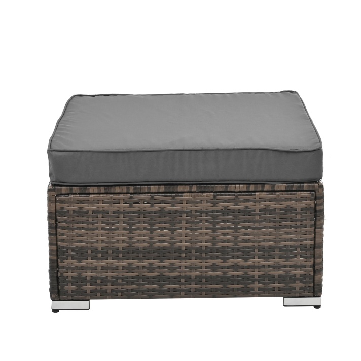 Patio Furniture, Outdoor Furniture, Seasonal PE Wicker Furniture, 4 Set Wicker Furniture With Tempered Glass Coffee Table - Image 2