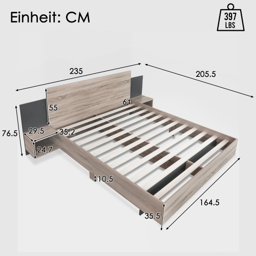 Double Bed, Wooden Bed - Image 7