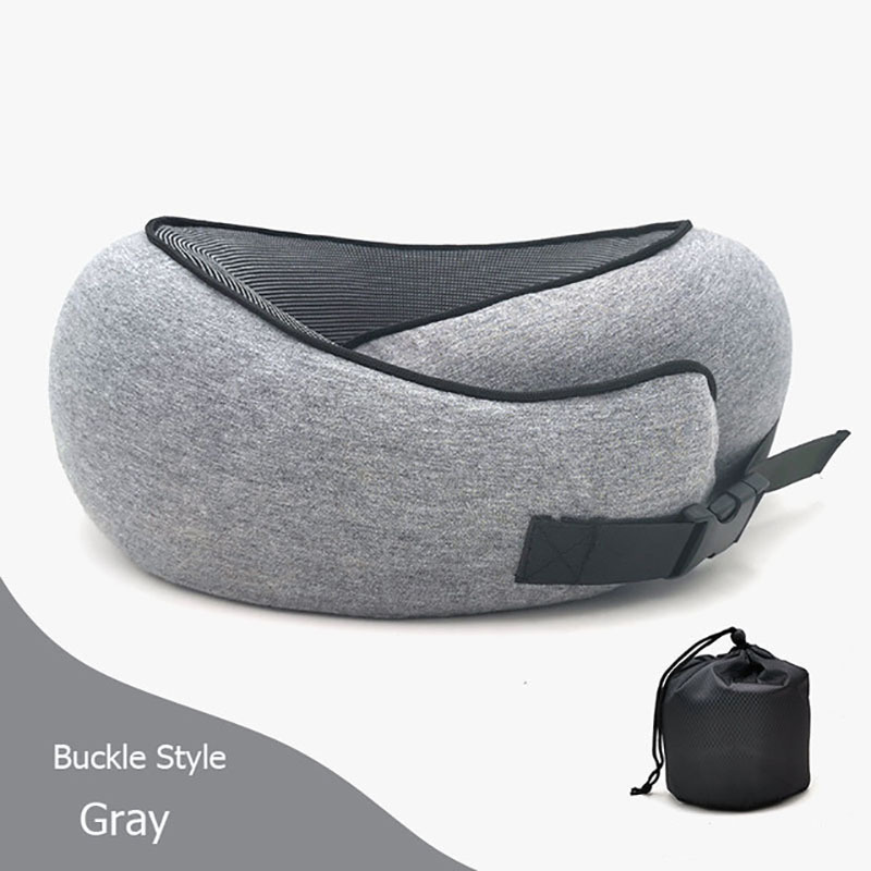 Travel Neck Pillow Non-Deformed Airplane Pillow Travel Neck Cushion Durable U-Shaped Travel Memory Cotton Nap Neck Pillow - Image 5