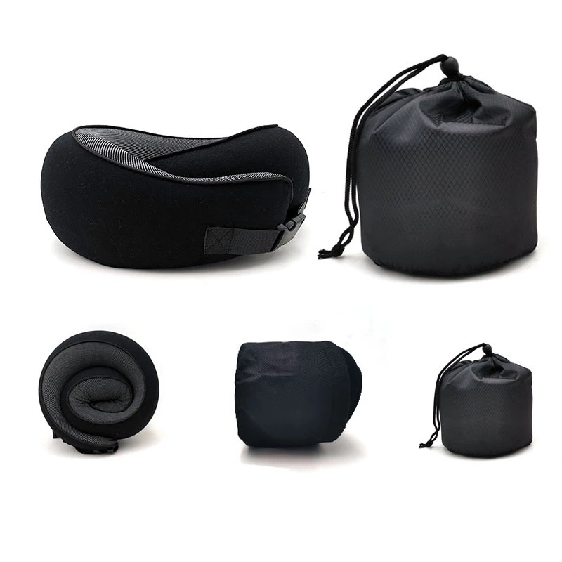 Travel Neck Pillow Non-Deformed Airplane Pillow Travel Neck Cushion Durable U-Shaped Travel Memory Cotton Nap Neck Pillow - Image 2