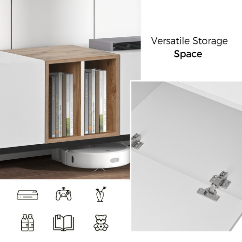Odern TV Stand Suitable For 80 Inch TV With 3 Doors - Image 9