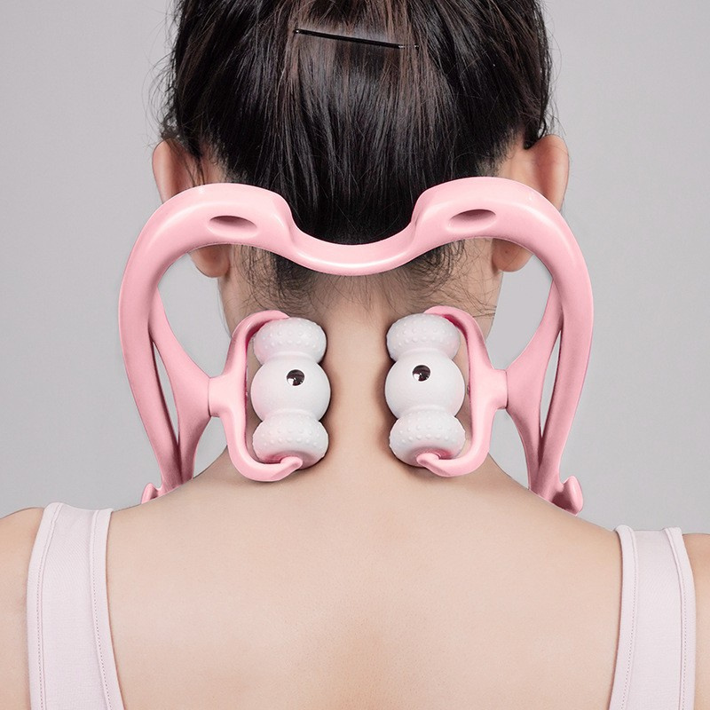 Neck Massager For Pain Relief Deep Tissue 360 Degree Neck Roller With 96 Pressure Point Neckbud Massage Roller For Neck Shoulder Waist Leg Foot Handheld Relaxer Tool - Image 5