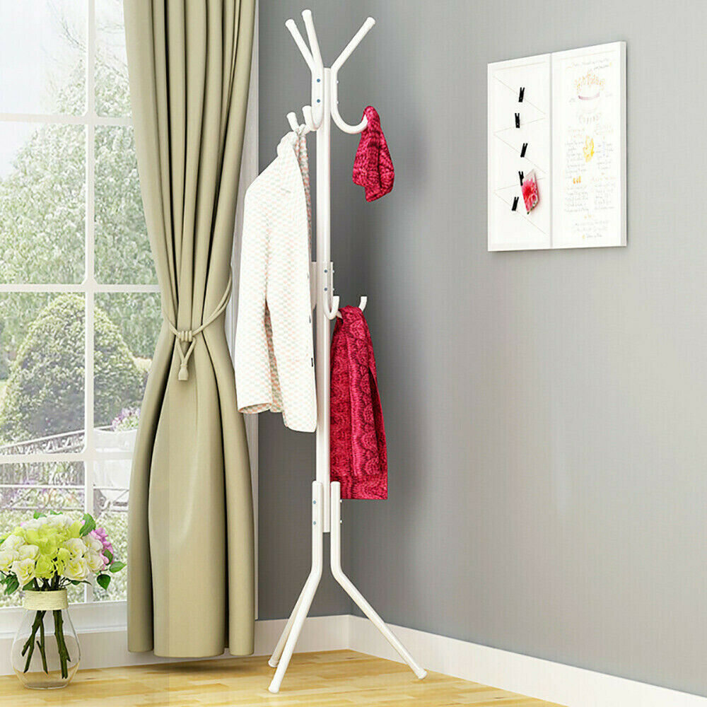 Coat Stand Coat Hat Jacket Umbrella Floor Standing Rack Clothes Hanger Hooks UK - Image 5