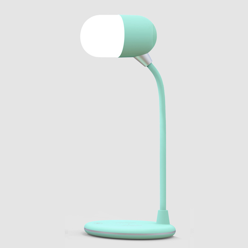 3 IN 1 Desk Lamp With Qi Wireless Charger 5W Bluetooth Speaker USB Dimmable For Bedroom - Image 6