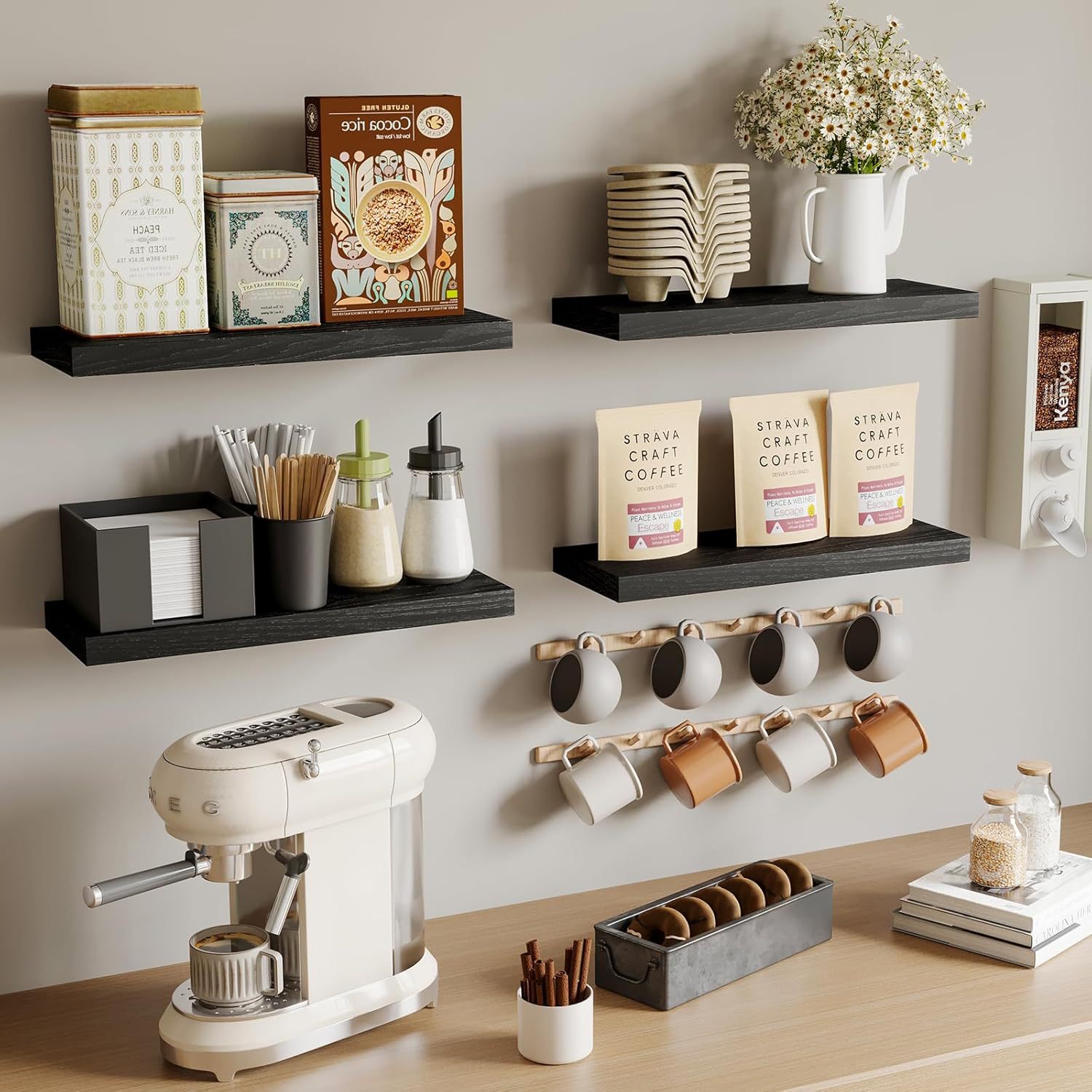 Wall Shelf Flat Partition Bathroom Living Room