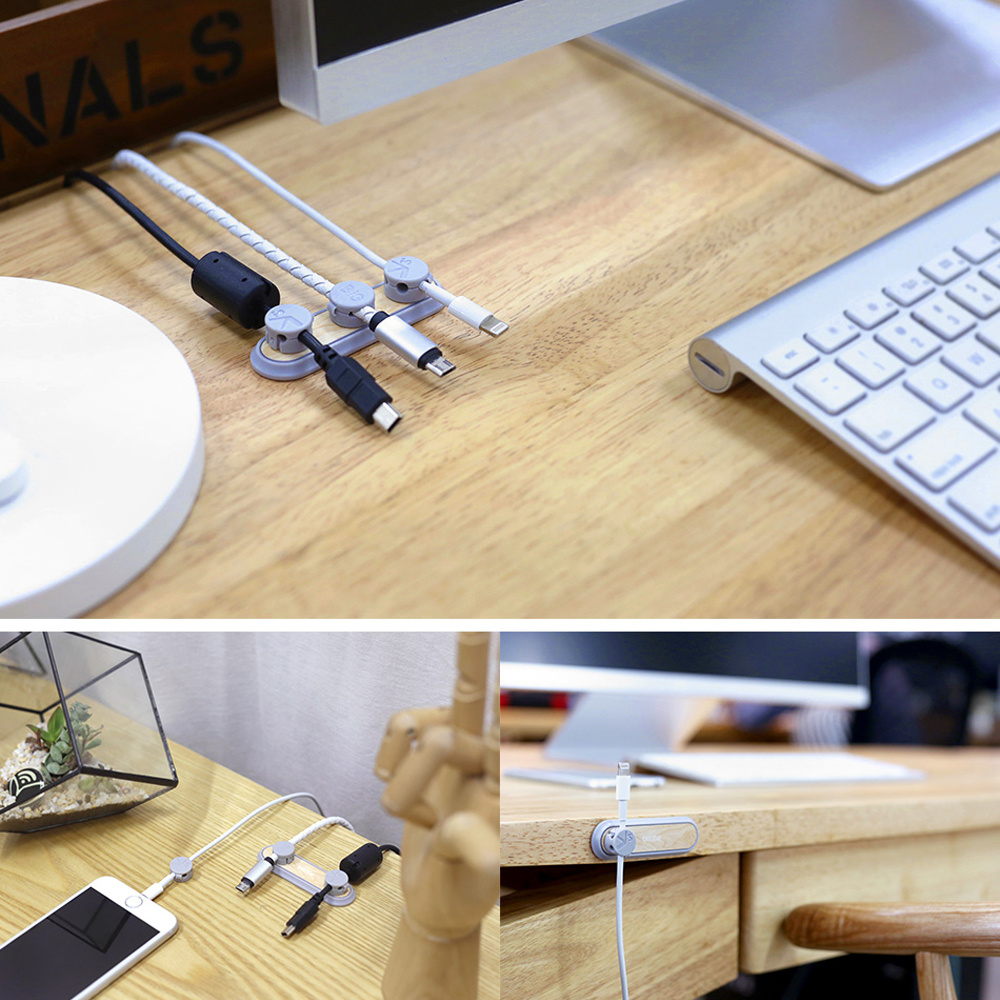 Cable Organizer Magnetic Cable Clip For Charging Cable Winder USB Cable Holder Simple Desktop Management For Office Work - Image 7