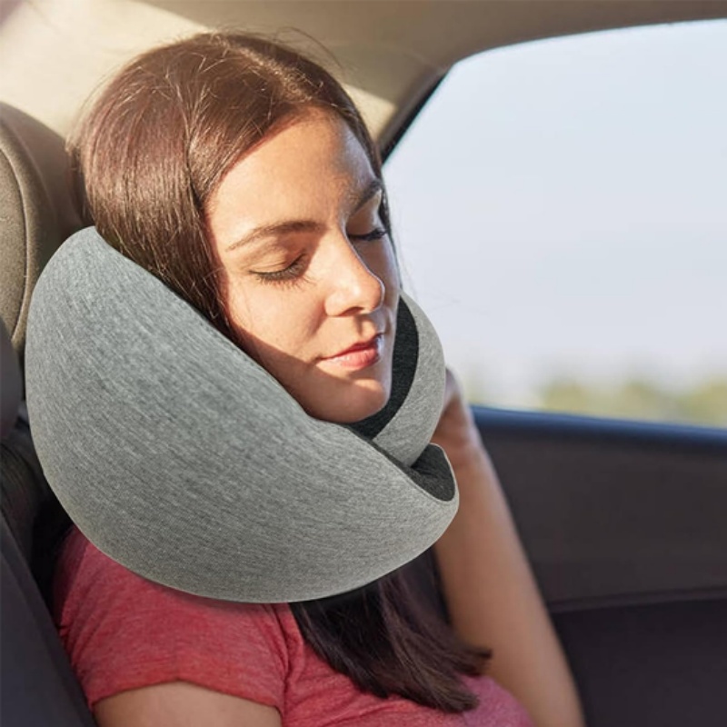 Travel Neck Pillow Non-Deformed Airplane Pillow Travel Neck Cushion Durable U-Shaped Travel Memory Cotton Nap Neck Pillow - Image 6