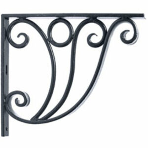 Achla B-20 Ionic Shelf Bracket Garden Hook - Black Powdercoat