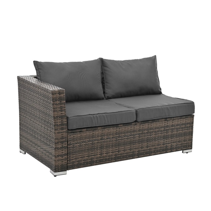 Patio Furniture, Outdoor Furniture, Seasonal PE Wicker Furniture, 4 Set Wicker Furniture With Tempered Glass Coffee Table - Image 7