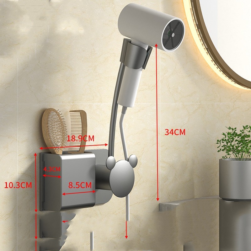 Hair Dryer Shelf Without Punching Holes - Image 3