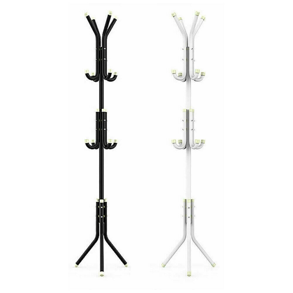 Coat Stand Coat Hat Jacket Umbrella Floor Standing Rack Clothes Hanger Hooks UK - Image 4