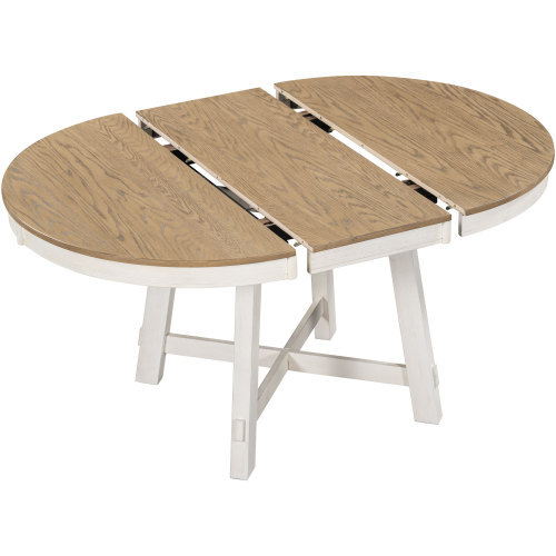 5-piece Farmhouse Wooden Dining Table Set - Image 7