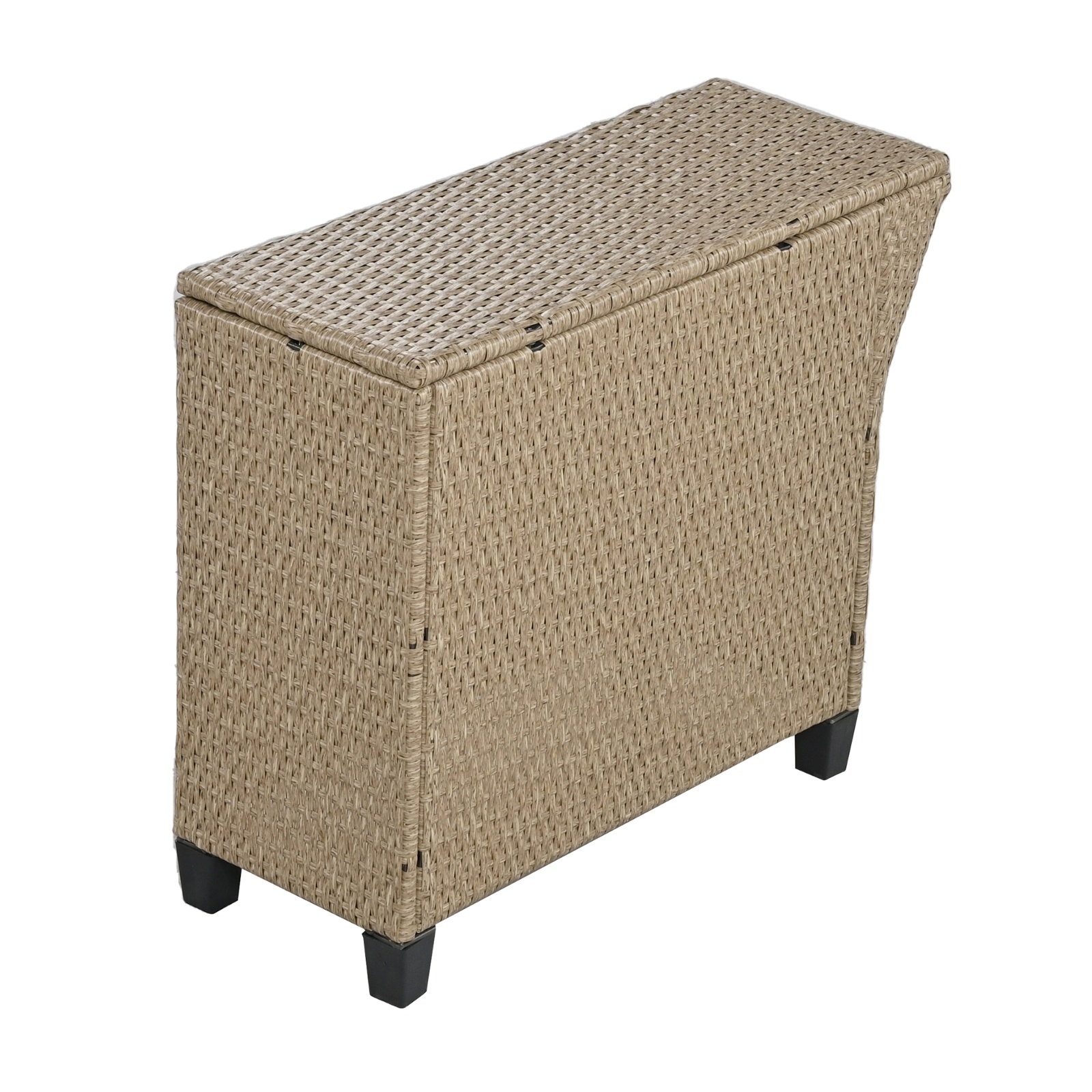 U Style 6-Person Fan-Shaped Rattan Set With Cushions Table - Image 4