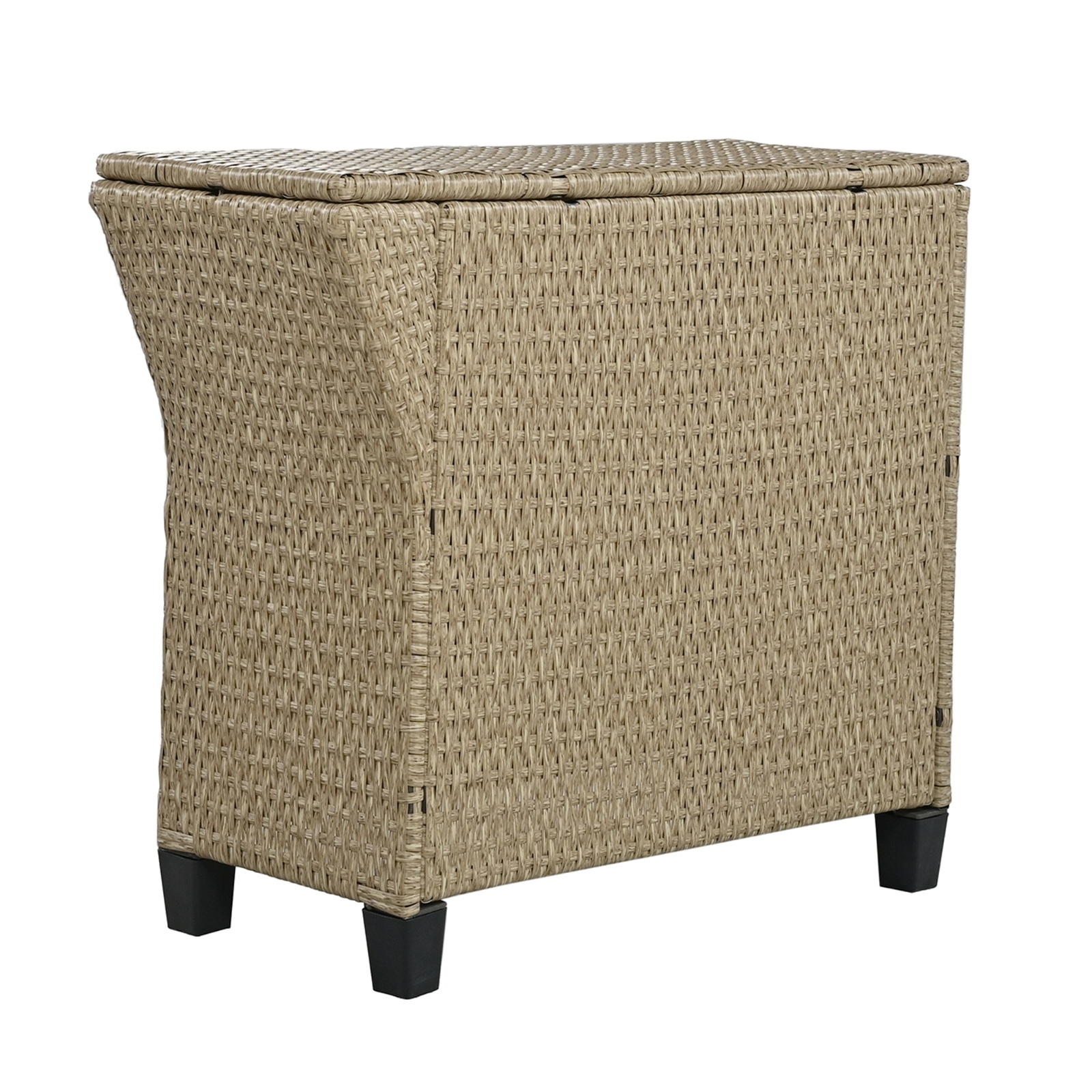 U Style 6-Person Fan-Shaped Rattan Set With Cushions Table - Image 9